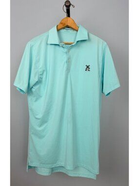 Draddy Sport Mens S Light Blue Polo Oyster Harbors Club Golf Shirt